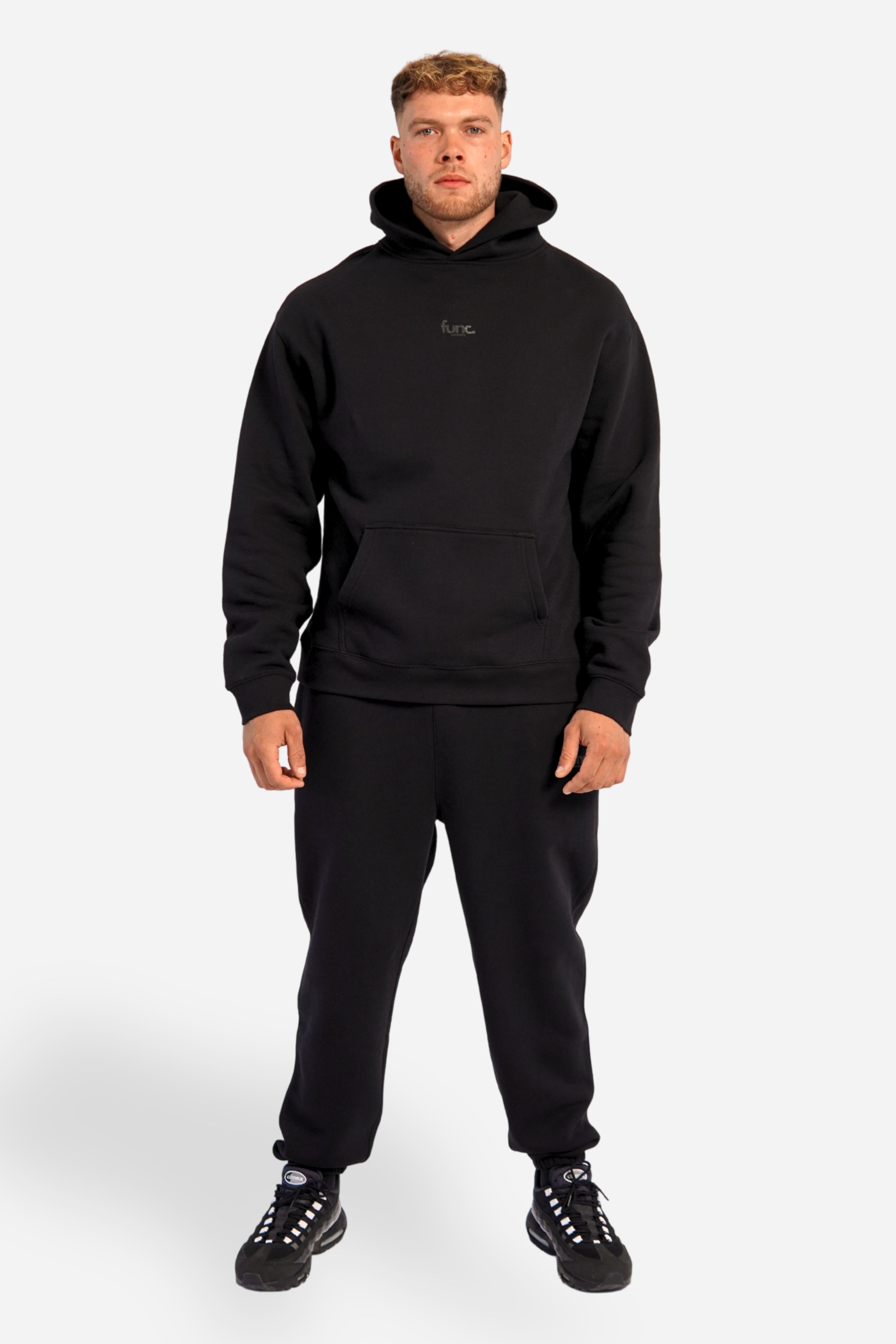 relax hoodie | solid black / black