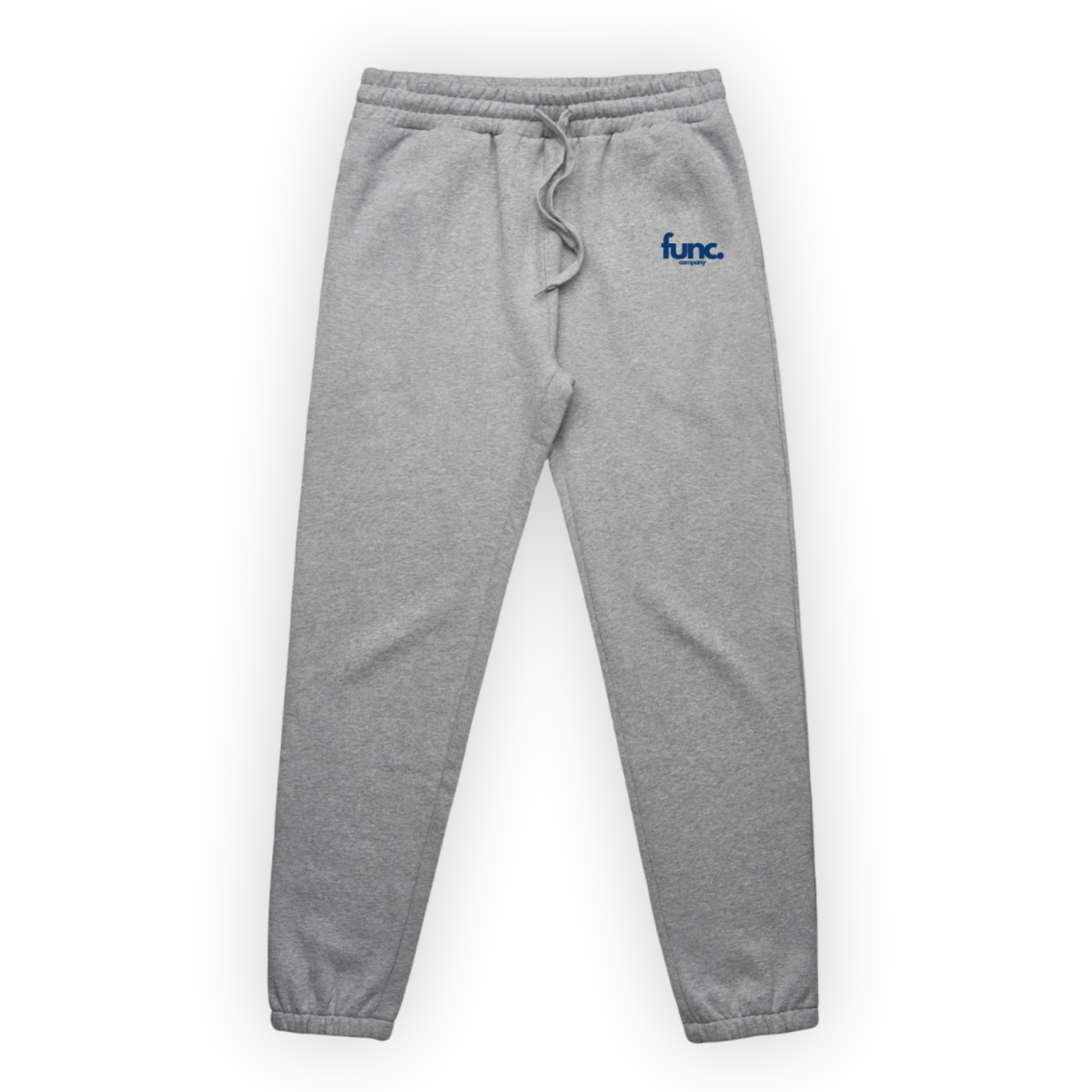 fitted sweatpants | grey / cobalt
