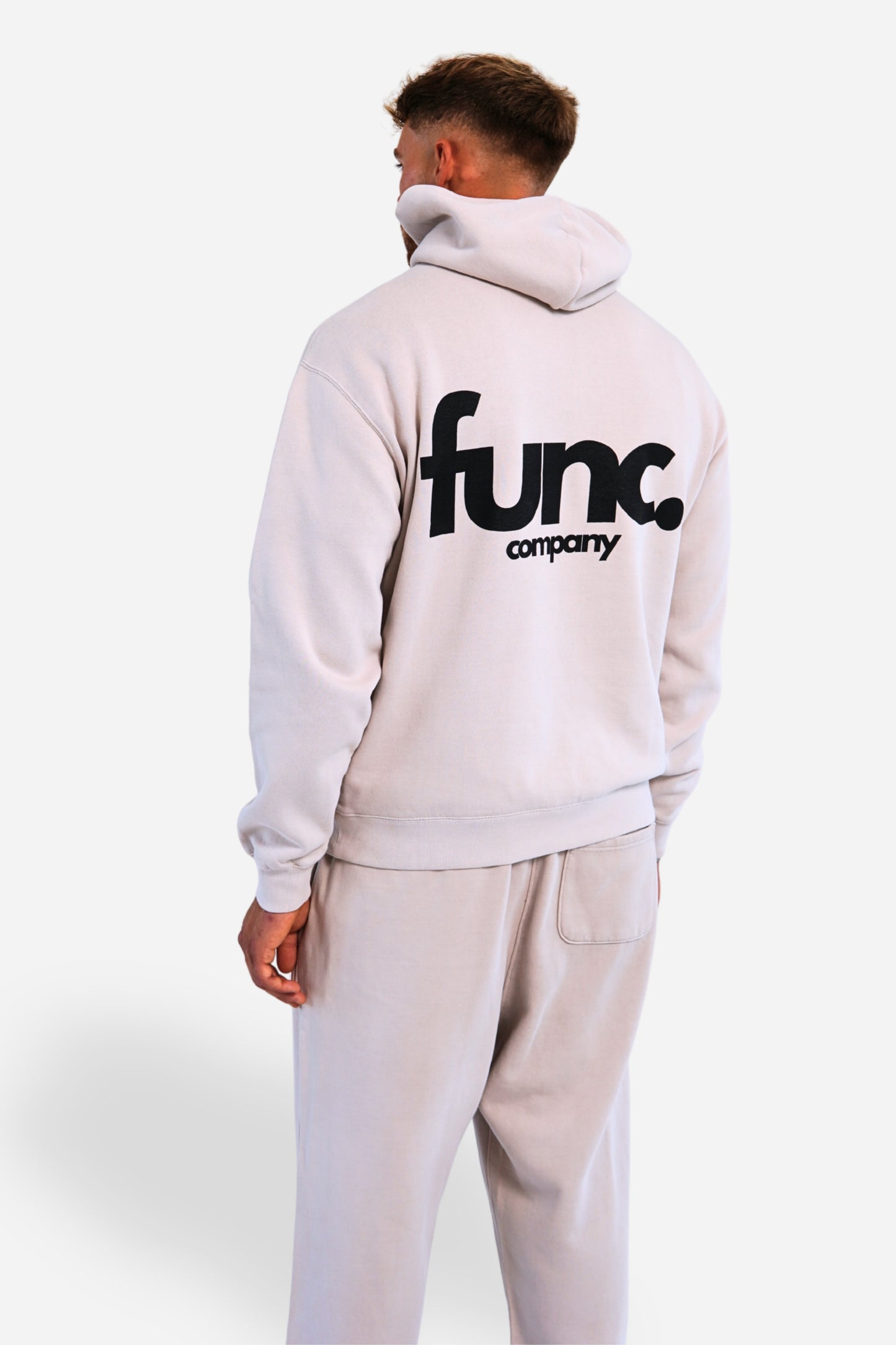 relax sweatpants | faded bone / black