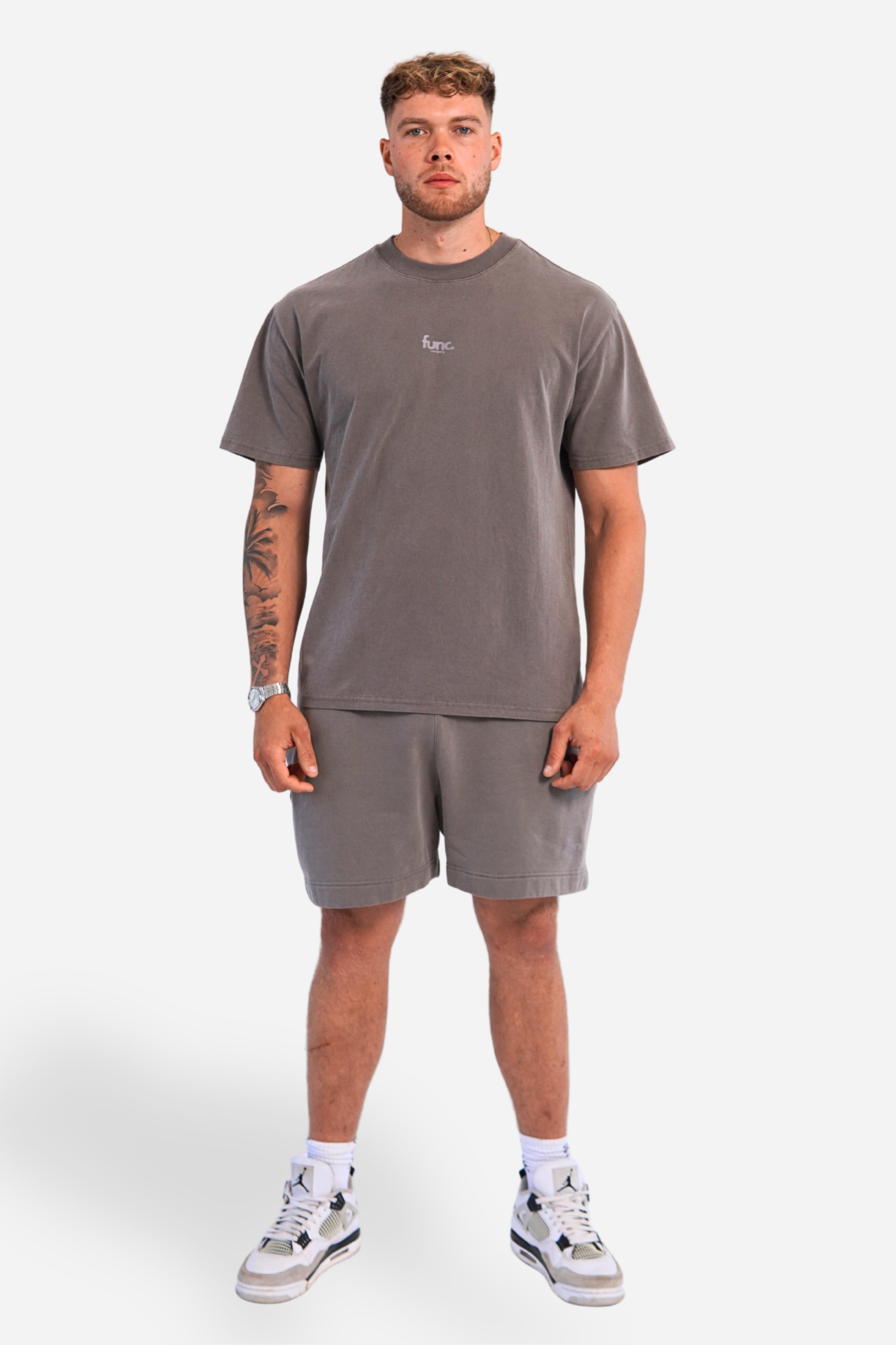 faded heavy tee | faded grey / grey