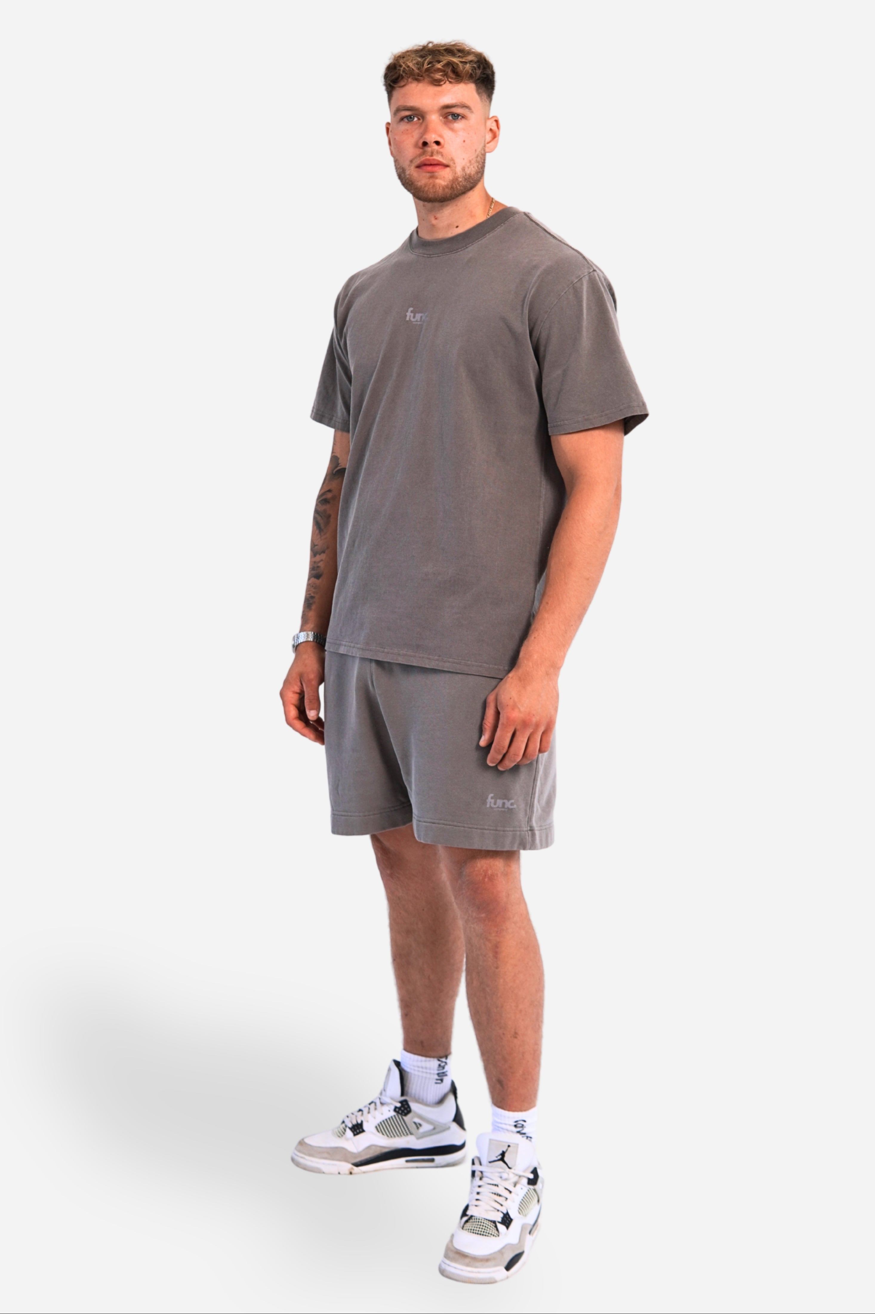 faded heavy tee | faded grey / grey