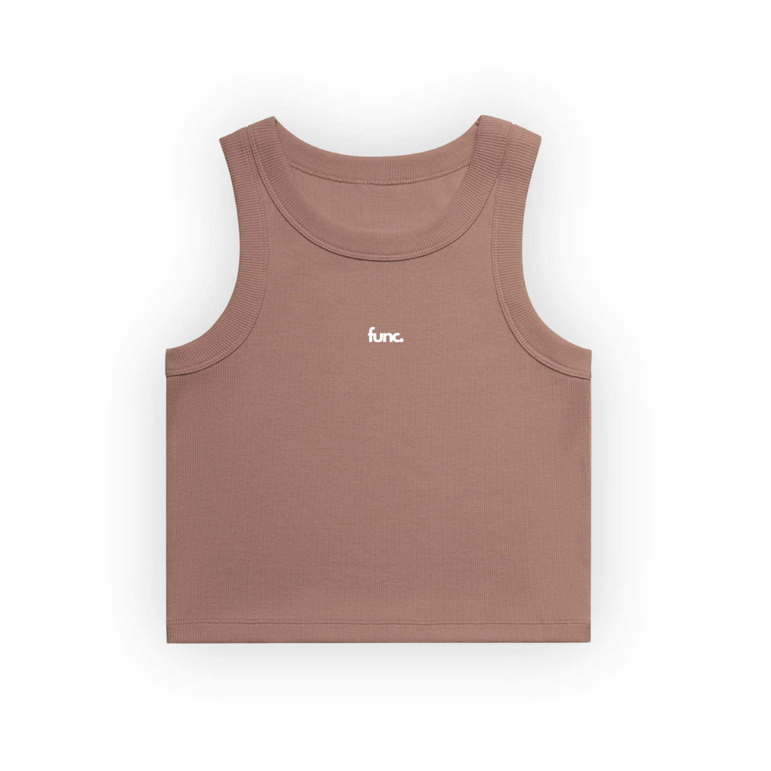 women's organic rib crop tank | hazy pink