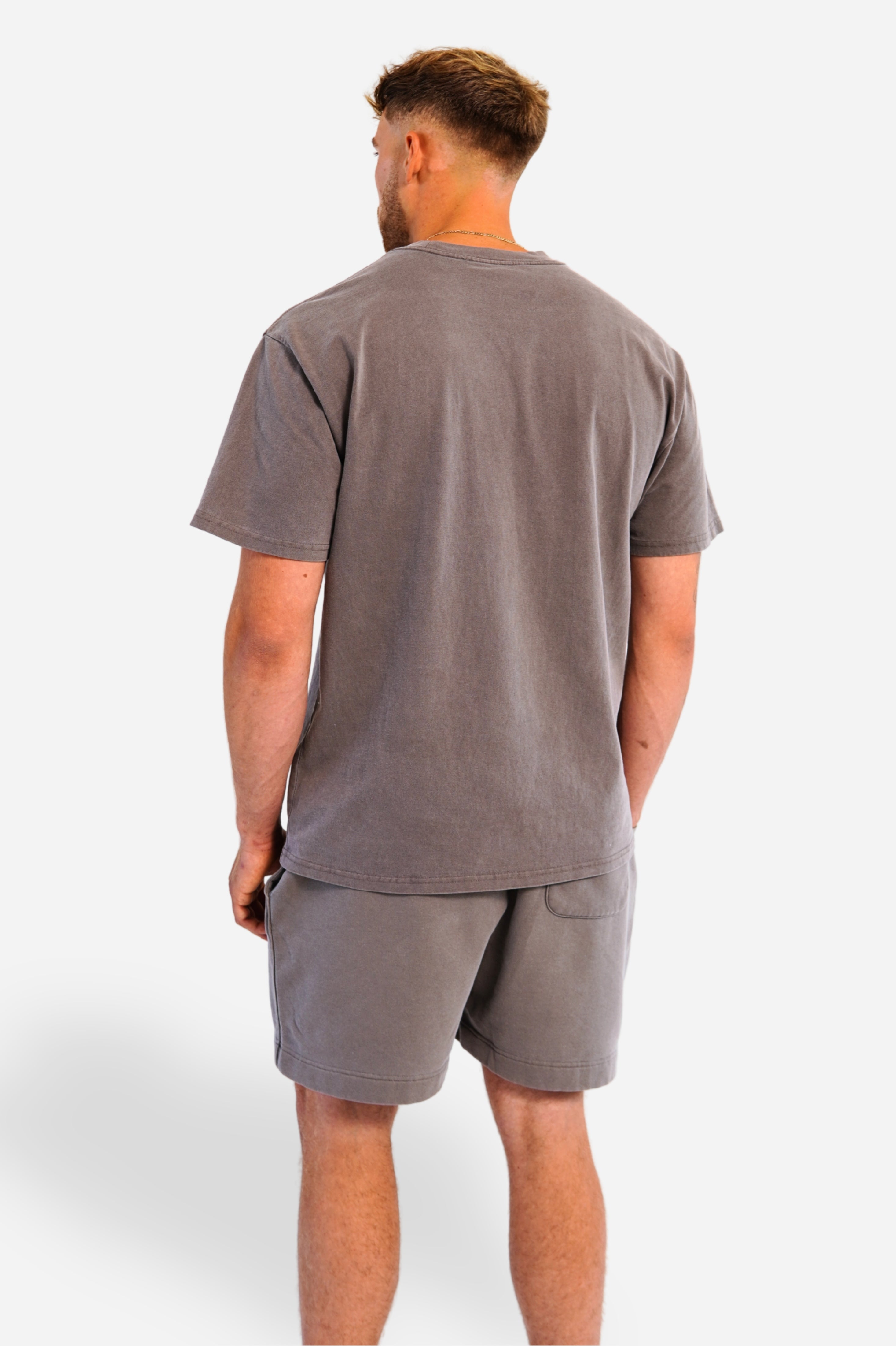 faded heavy tee | faded grey / grey
