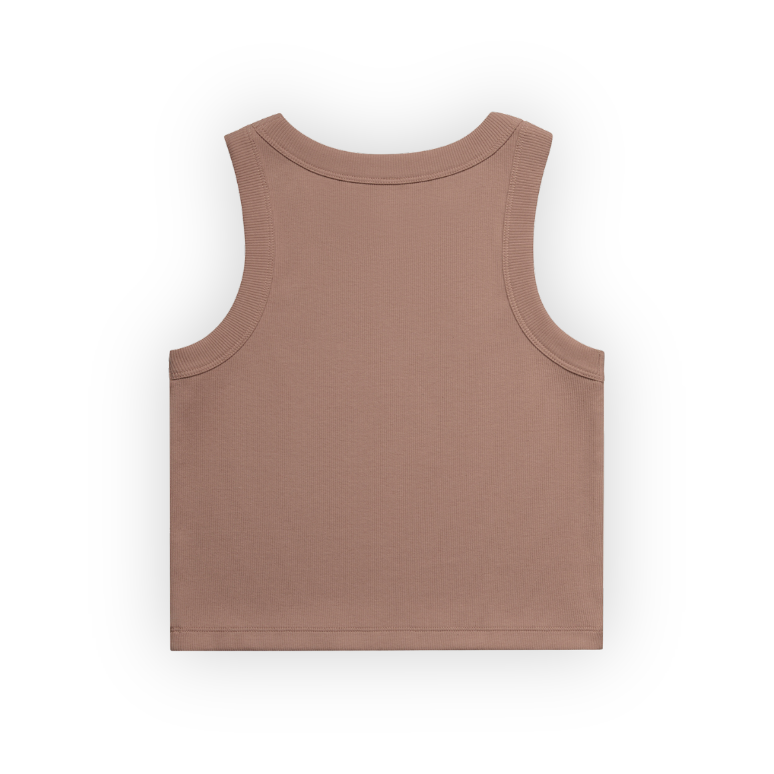 women's organic rib crop tank | hazy pink