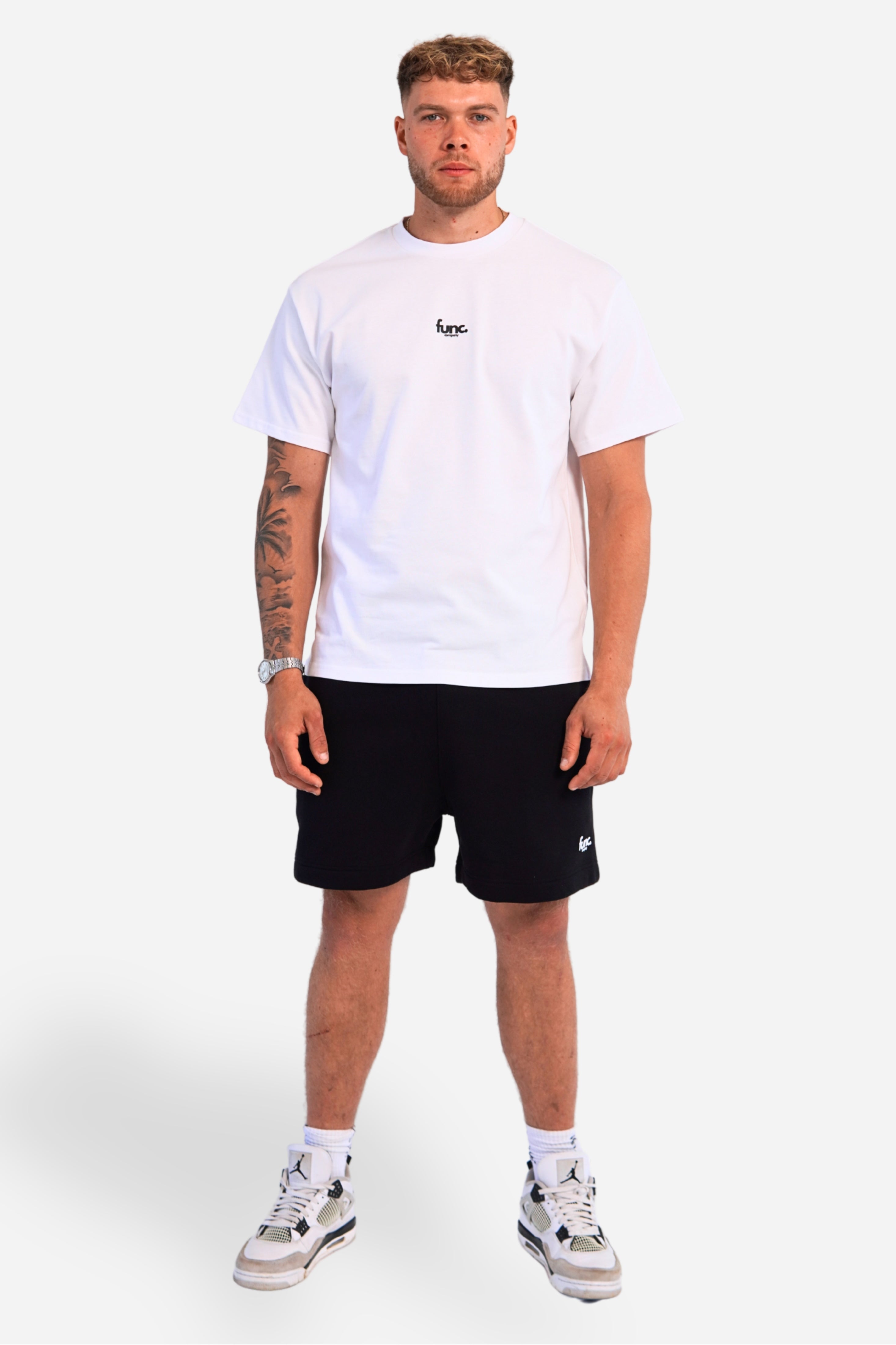heavy tee | white / black