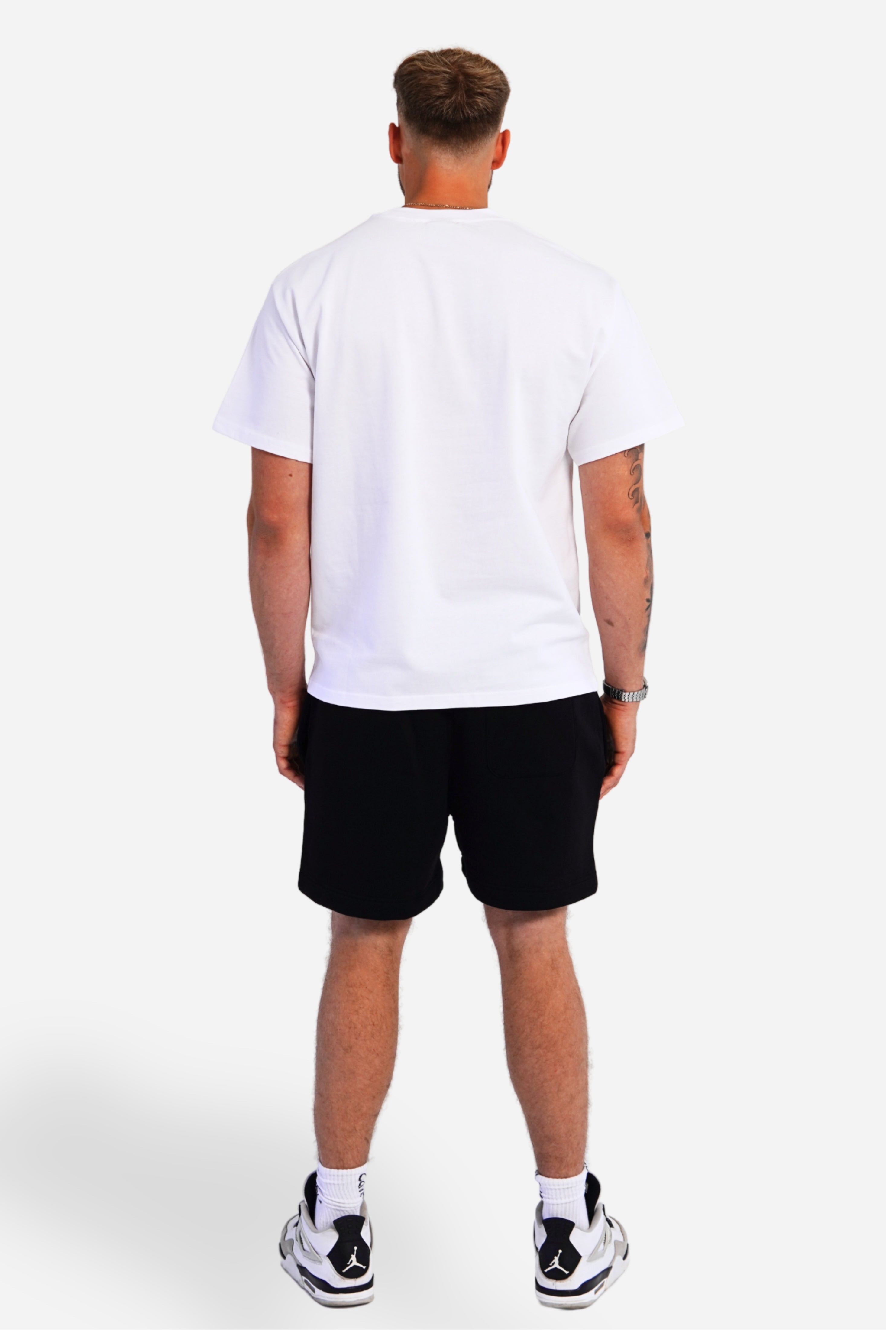 heavy tee | white / black