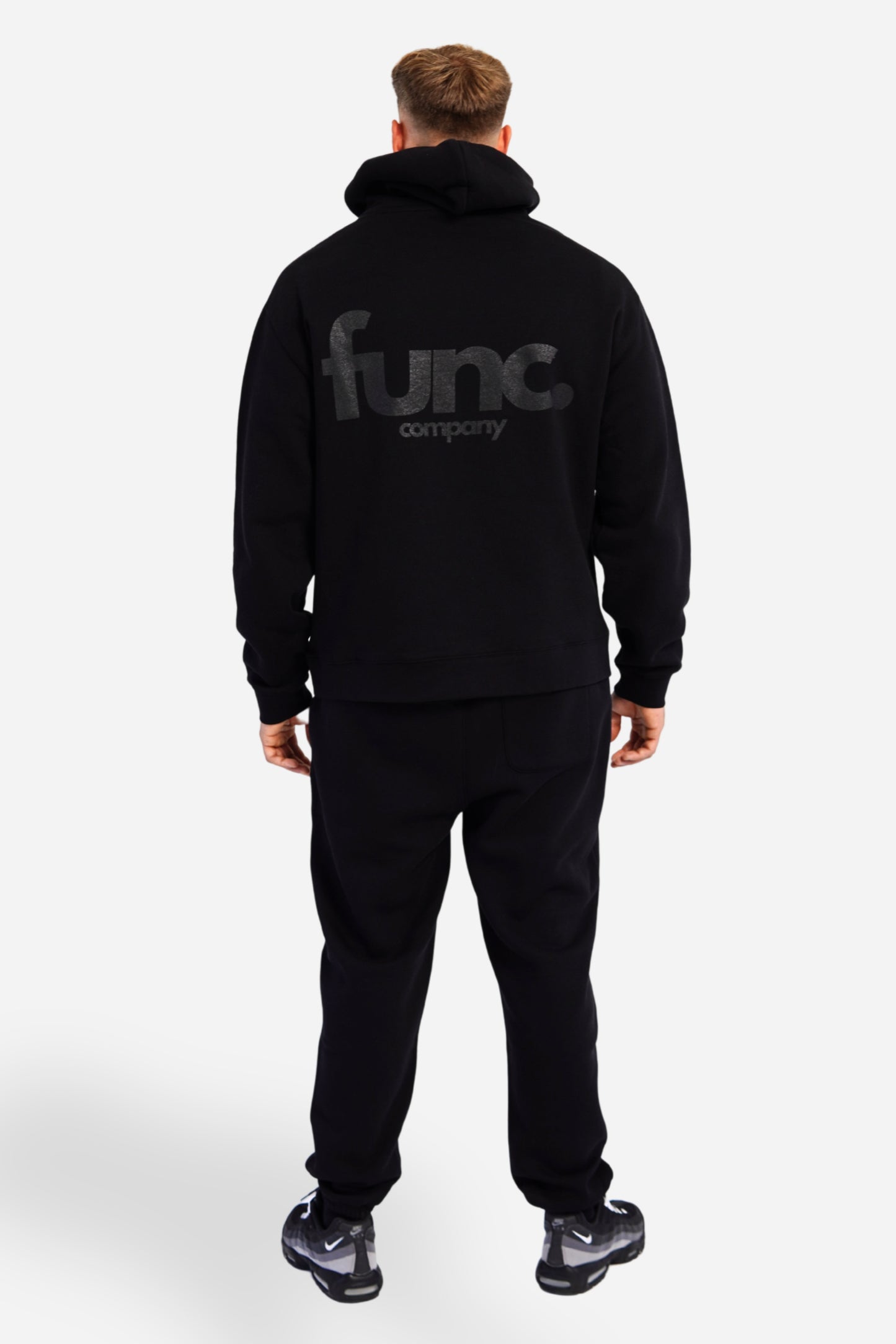 relax hoodie | solid black / black