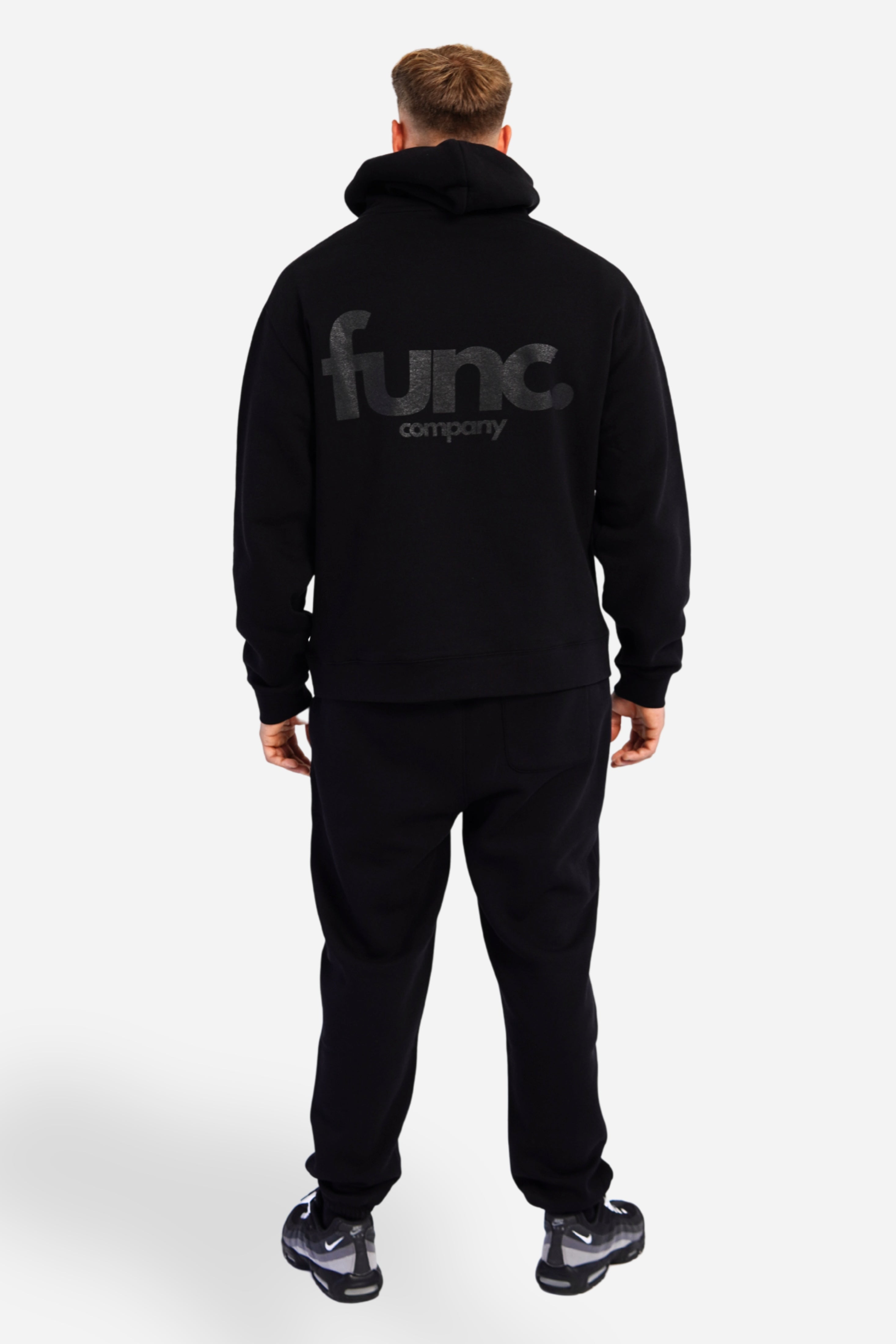 relax hoodie | solid black / black