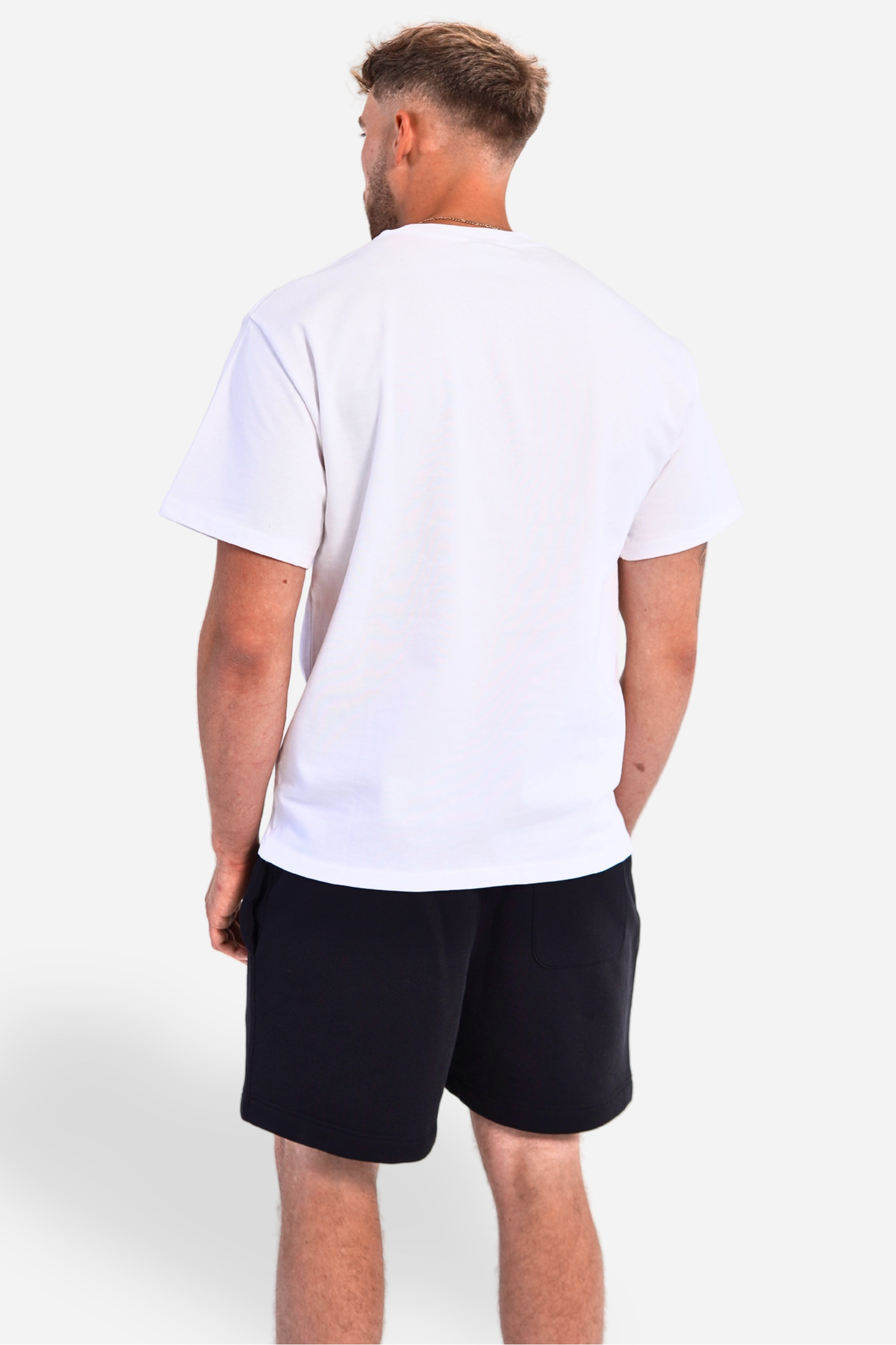 heavy tee | white / black