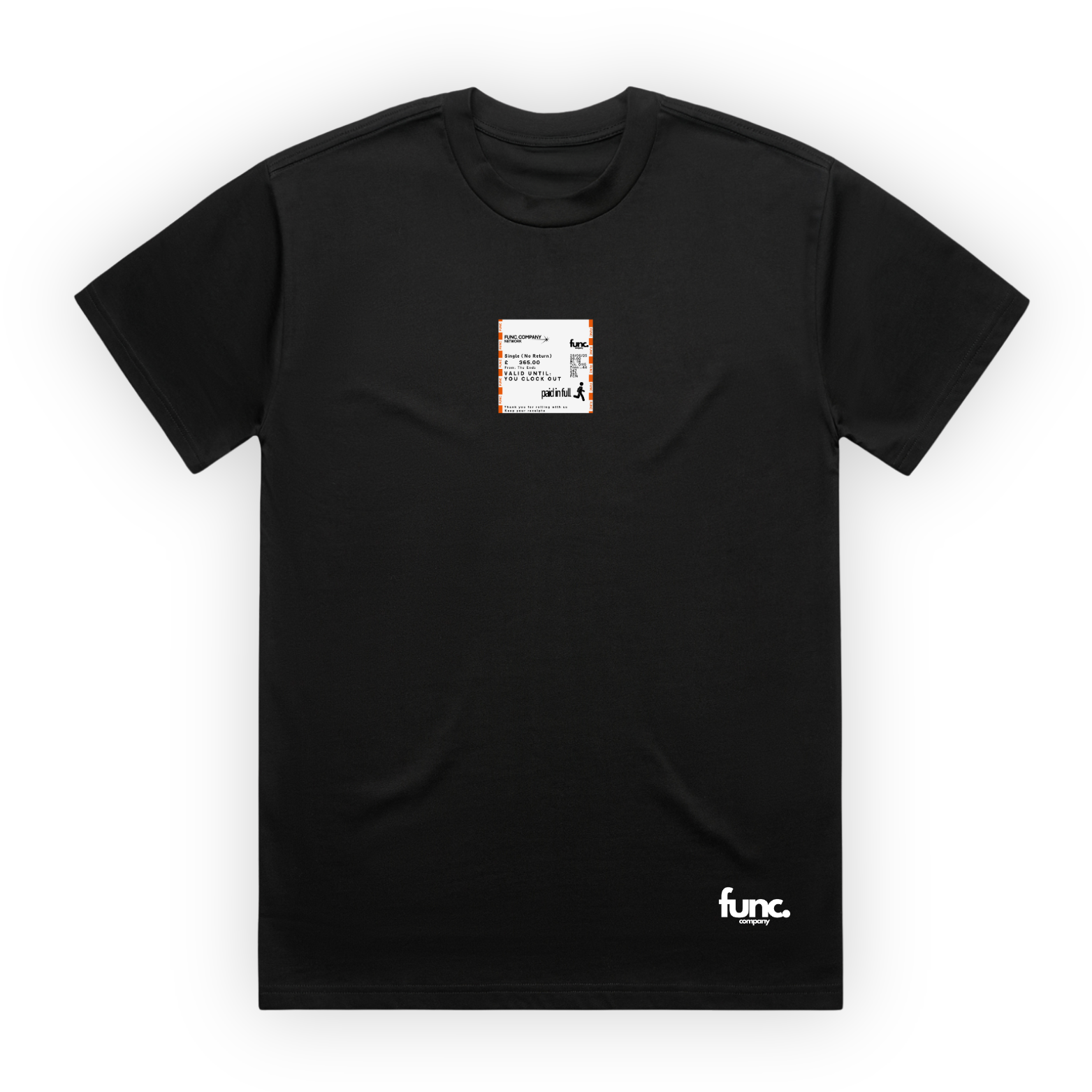 ticket tee | black