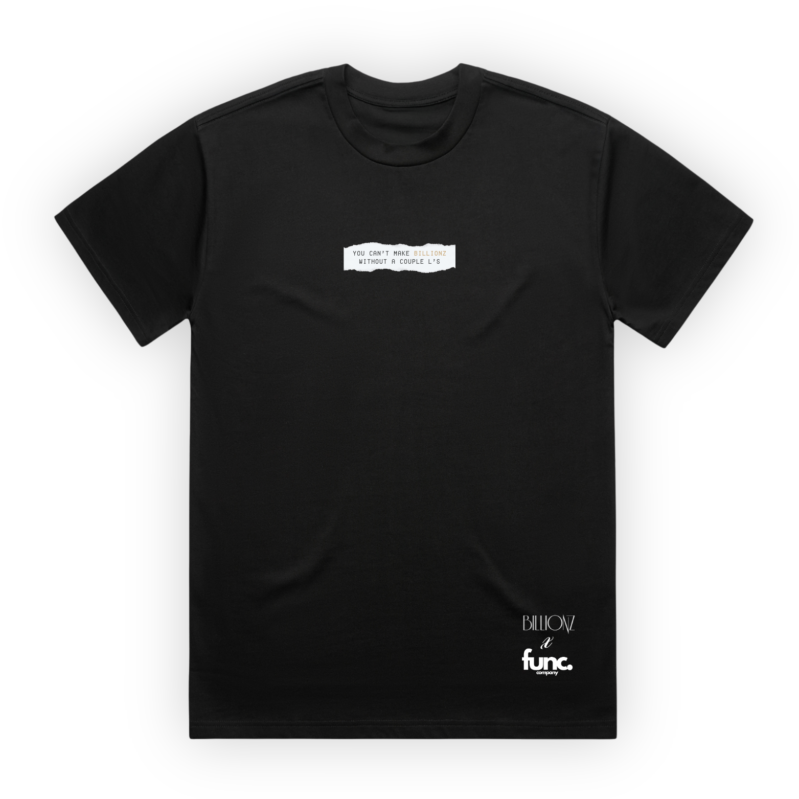 billionz tee | black