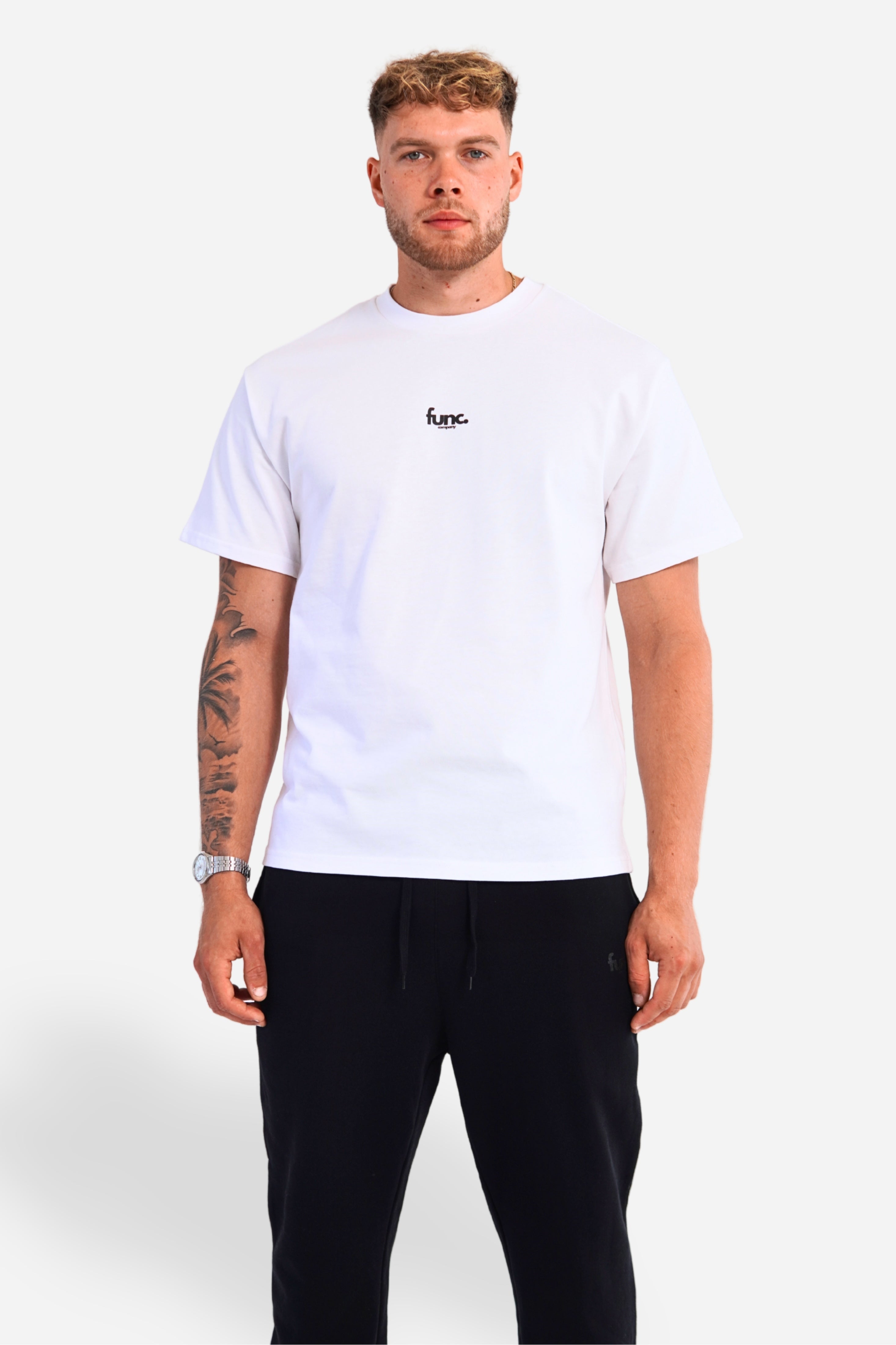 fitted sweatpants | black / black