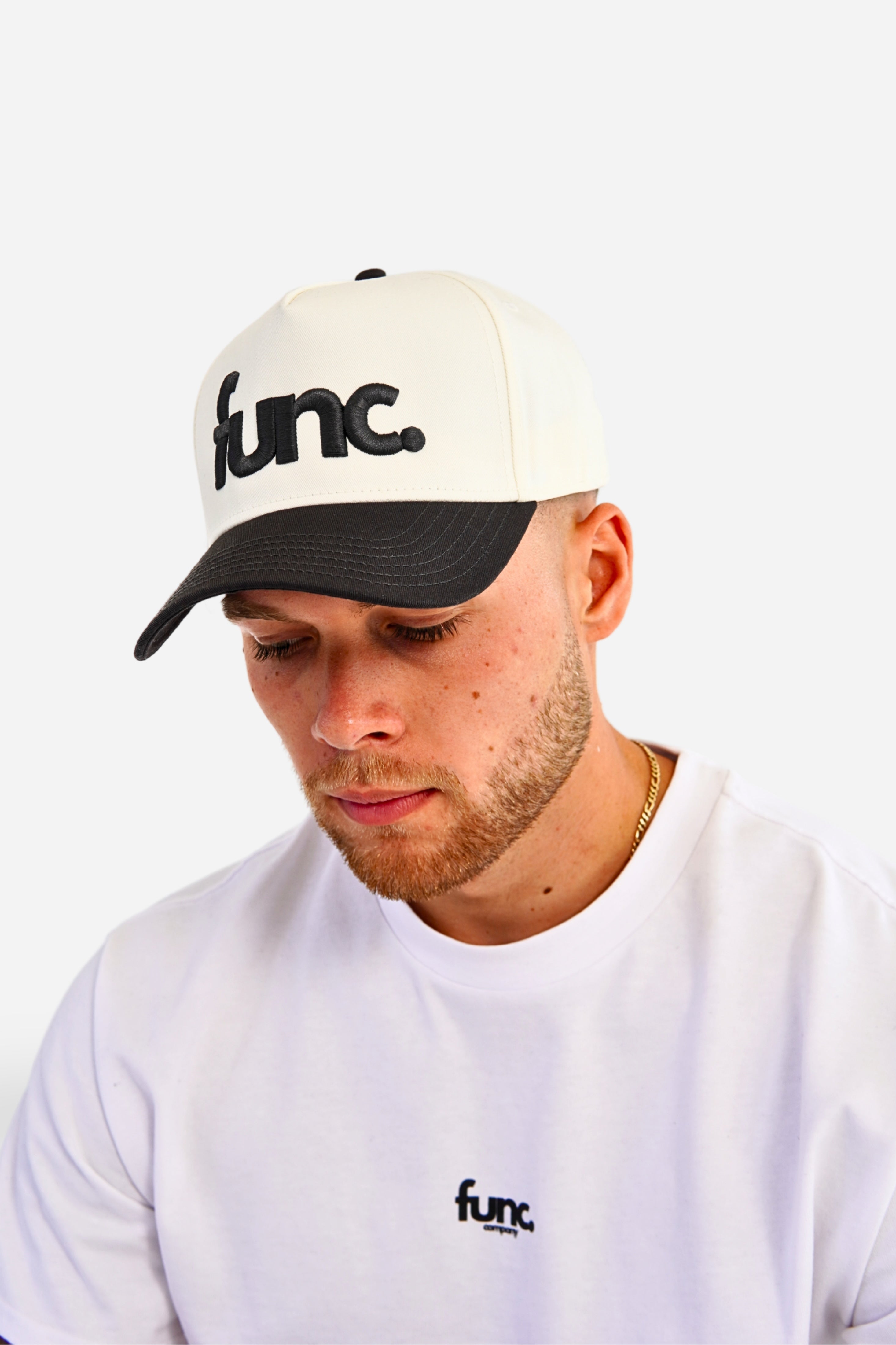 two-tone frame cap | natural / coal
