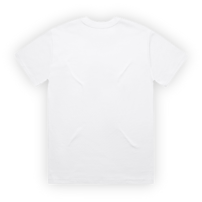heavy tee | white / black