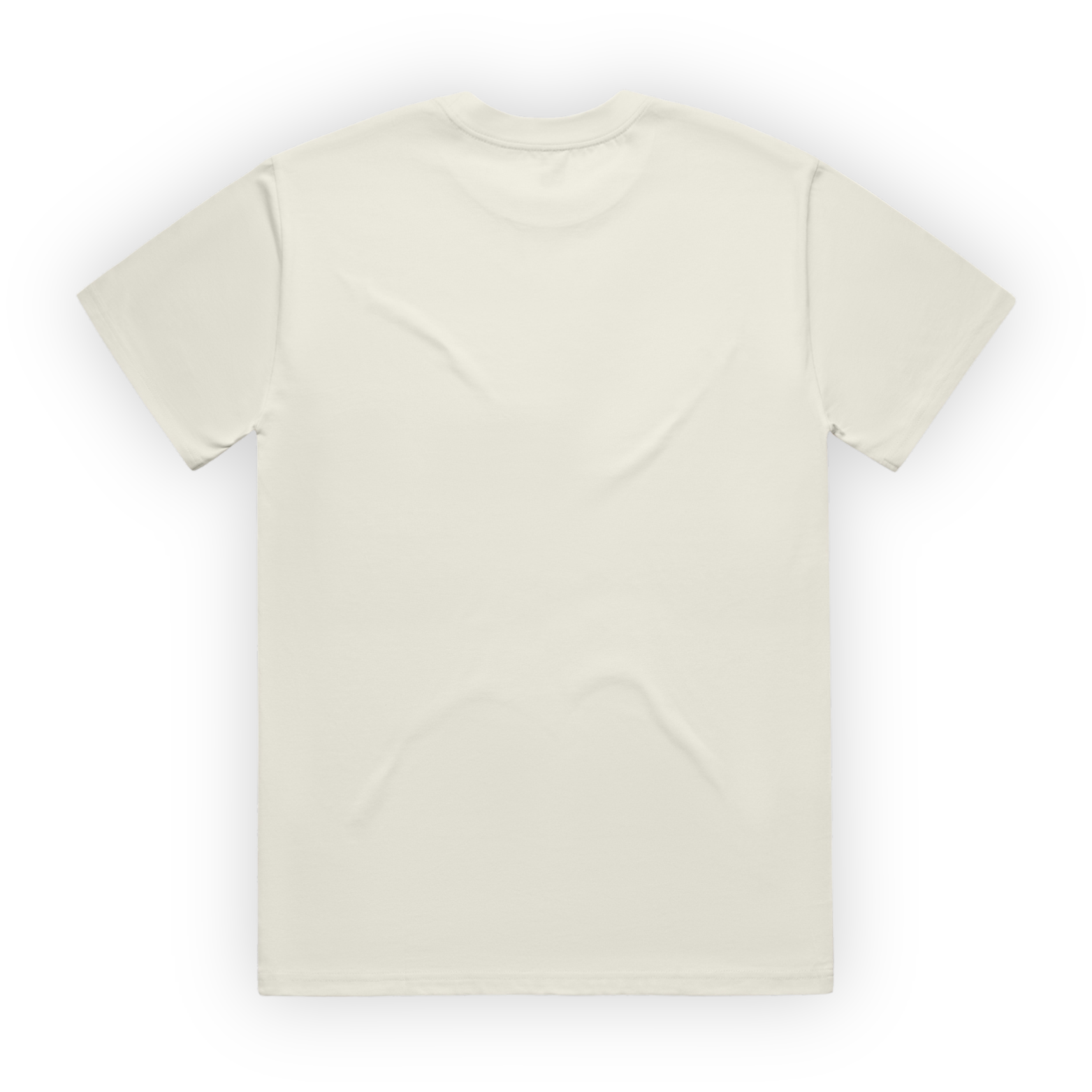 heavy tee | ecru / green