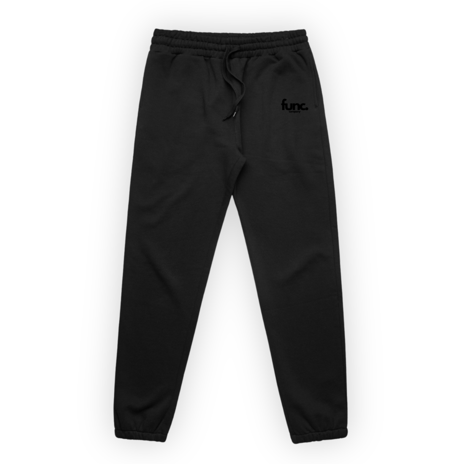 fitted sweatpants | black / black