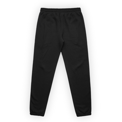fitted sweatpants | black / black