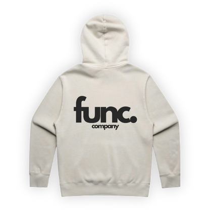 relax hoodie | faded bone / black