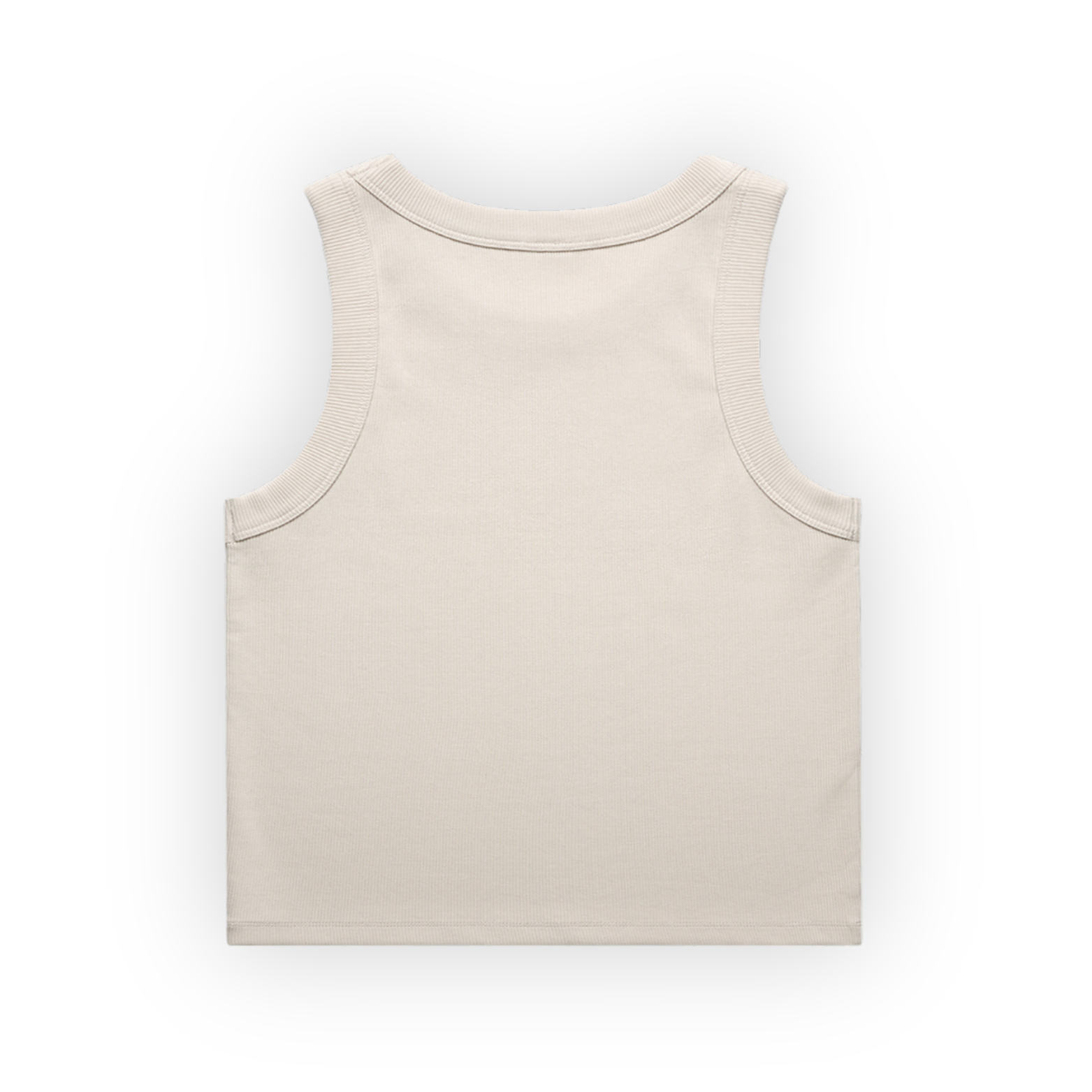 women's organic rib crop tank | bone
