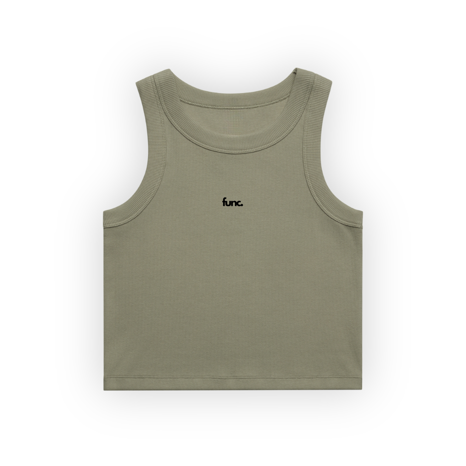 women's organic rib crop tank | eucalyptus