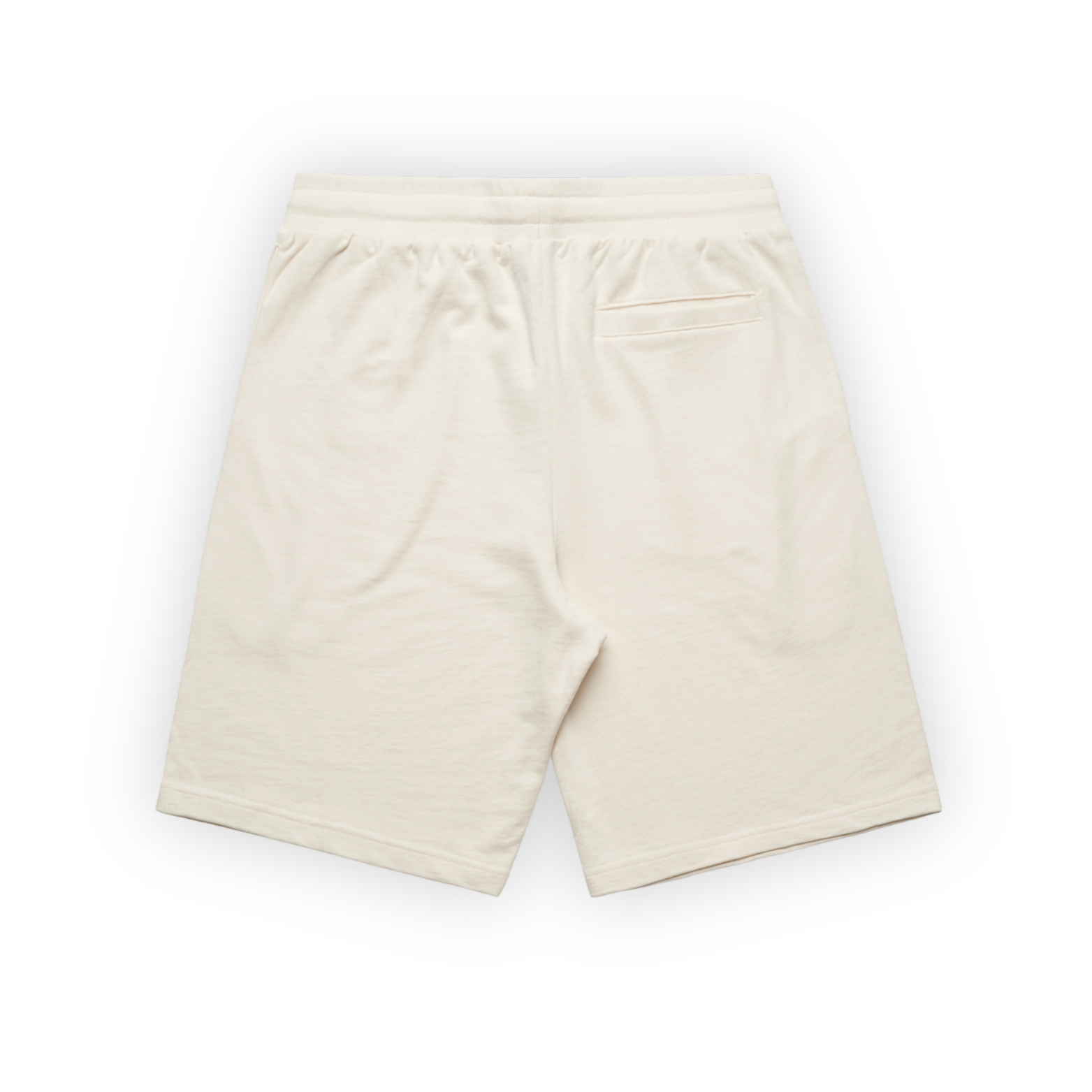 sweat shorts | ecru / green