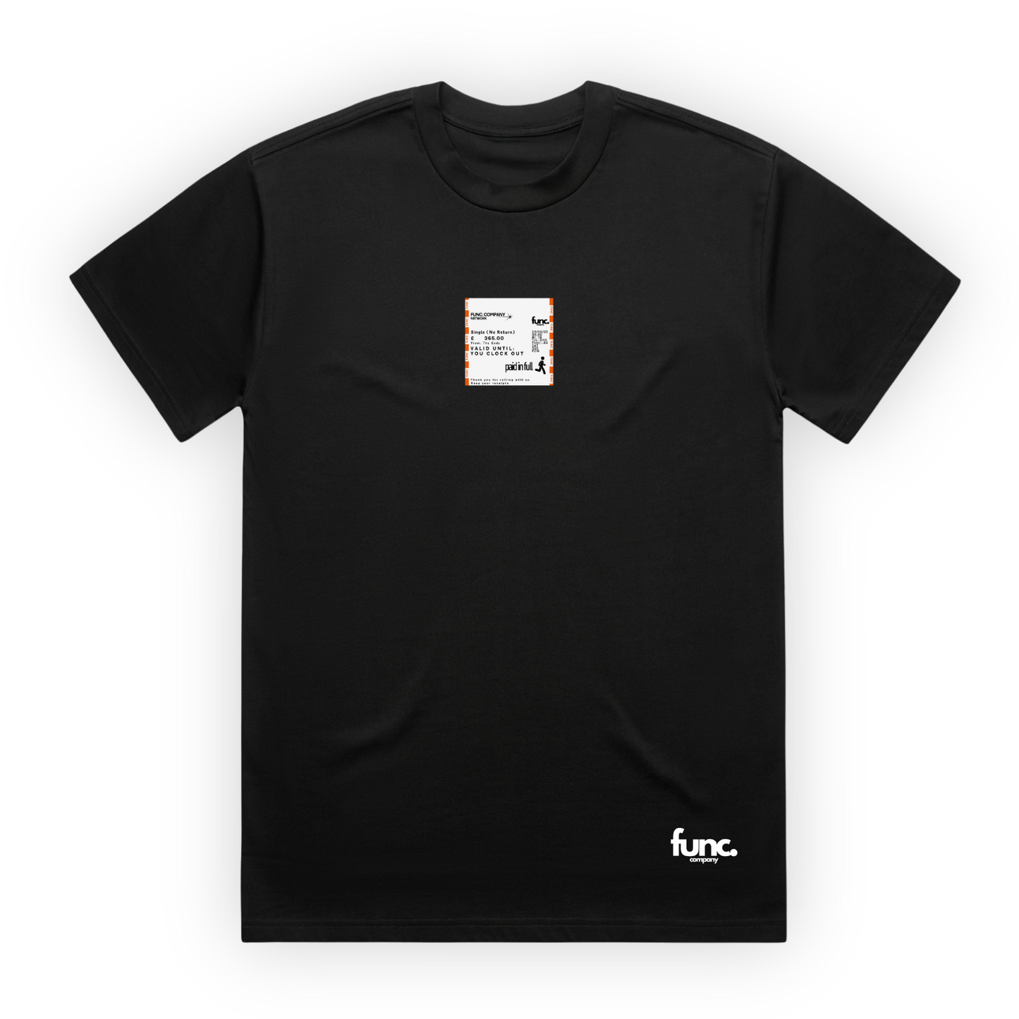 ticket tee | black