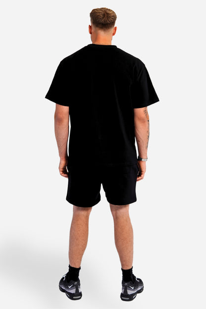 heavy tee | black / white