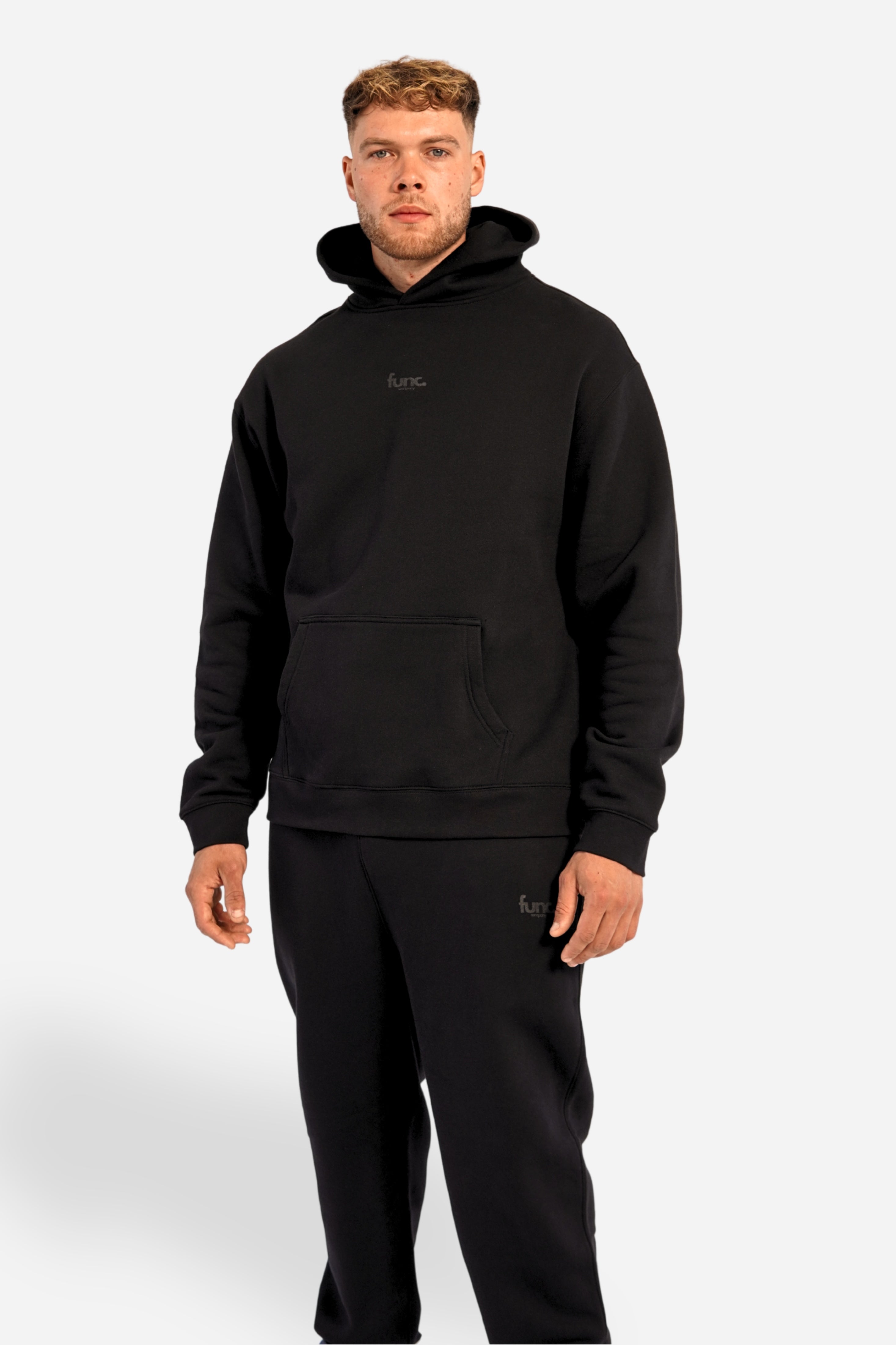 relax hoodie | solid black / black