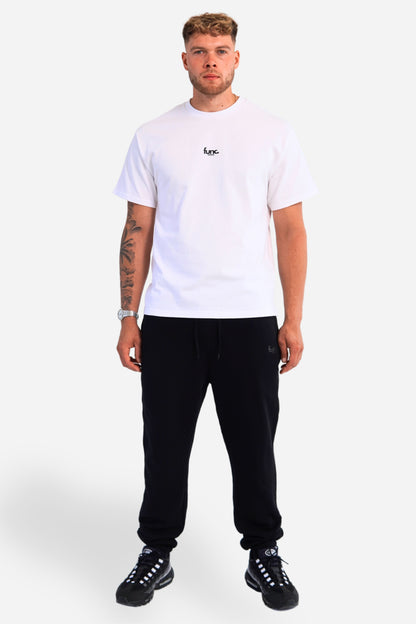 fitted sweatpants | black / black