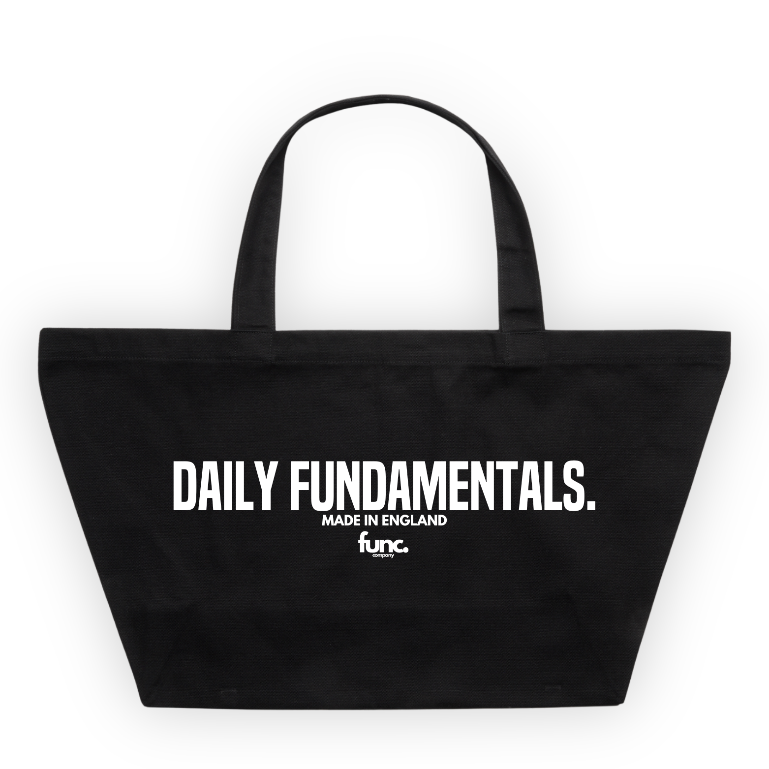 shoulder tote | black / white