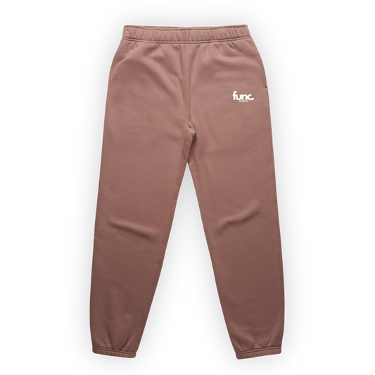 women's sweatpants | hazy pink / white